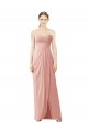 Long Bliss Pink Sleeveless A-Line High Low Bridesmaid Dress Leeds