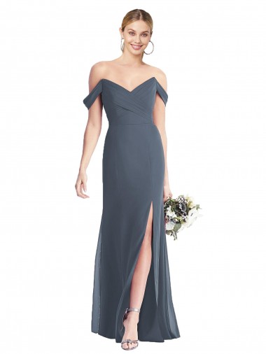 Long Silver Stone Sleeveless Trumpet Open Back Bridesmaid Dress Leeds