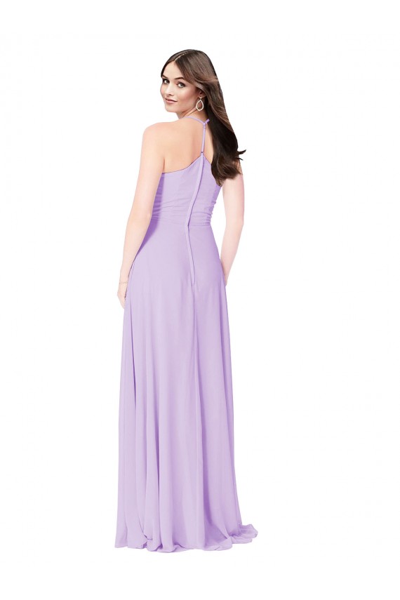 Long Saffron Sleeveless A-Line Formal Dress / Bridesmaid Dress Leeds