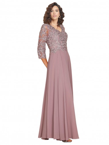 Long 未制定 Long Sleeves A-Line Prom Dress / Bridesmaid Dress Leeds