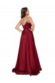 Long French Blue Sleeveless A-Line Low Back Black Tie Evening Gown / Prom Dress / Bridesmaid Dress Leeds