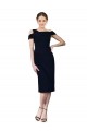 Cocktail Length Dark Navy Sleeveless Mermaid Formal Evening Gown / Prom Dress / Bridesmaid Dress Leeds